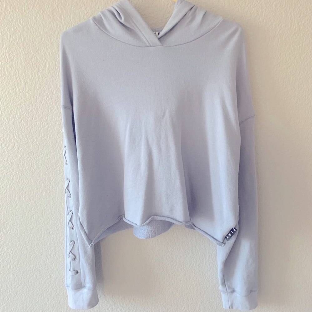 PINK Cropped Hoodie